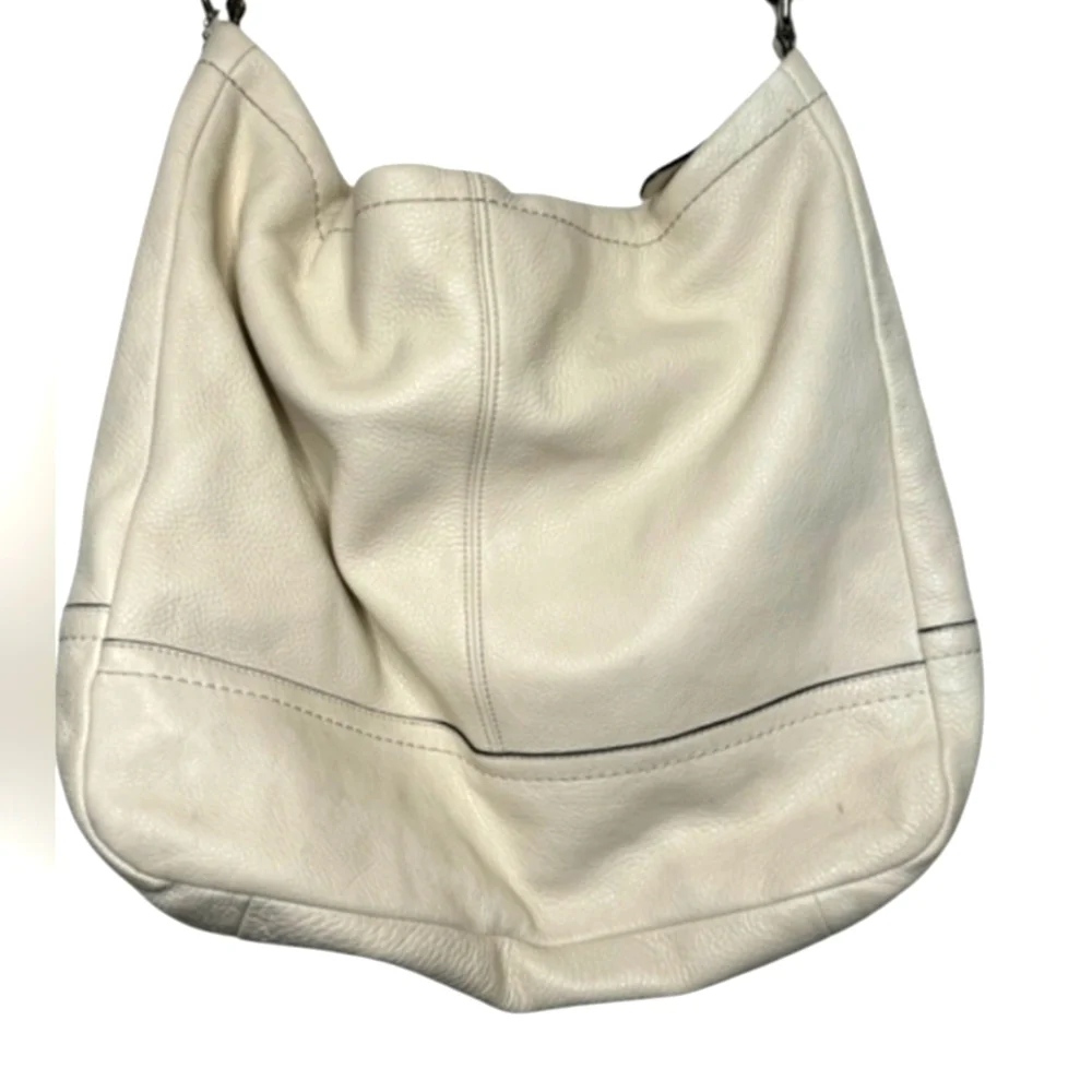 Coach Creme White Shoulder Crossbody Hobo Style Large Bag Previously Lov… - Picture 3 of 15